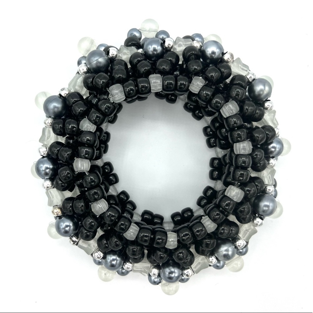 🌌 “Midnight Sky” Glow Kandi Cuff